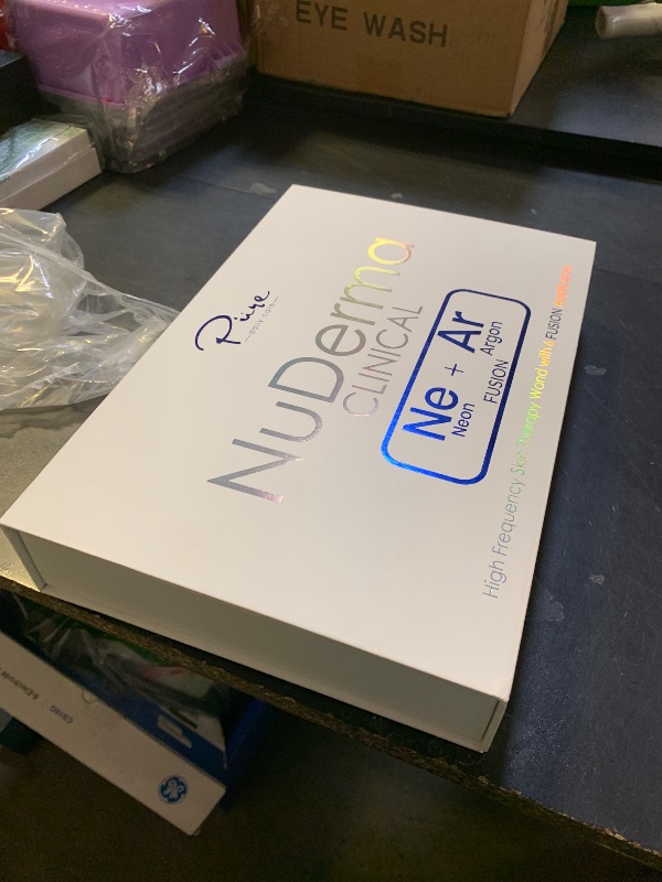 Photo 1 of Pure Daily Care NuDerma Clinical Portable Skin Therapy Wand, Machine with 6 Fusion Neon + Argon Wands – Anti Aging - Clarifying - Skin Tightening & Radiance - Wrinkle Reducing