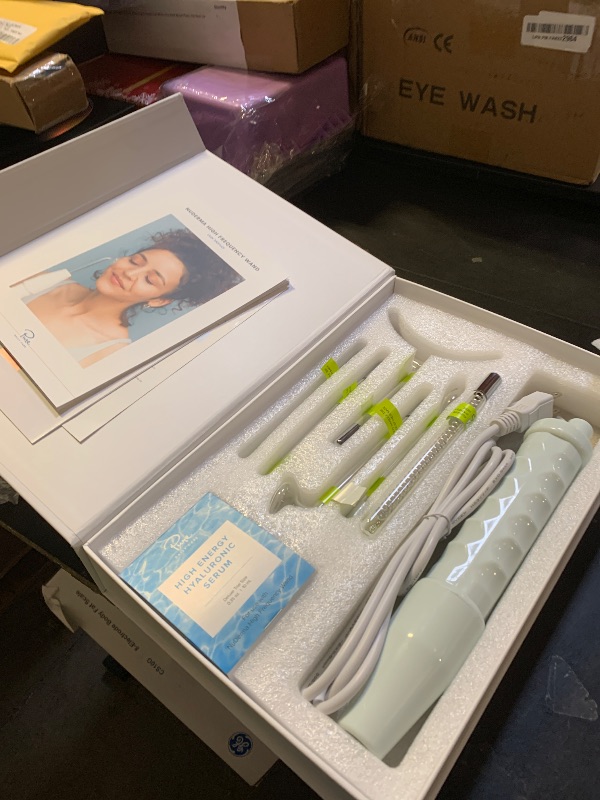 Photo 1 of Pure Daily Care NuDerma Clinical Portable Skin Therapy Wand, Machine with 6 Fusion Neon + Argon Wands – Anti Aging - Clarifying - Skin Tightening & Radiance - Wrinkle Reducing