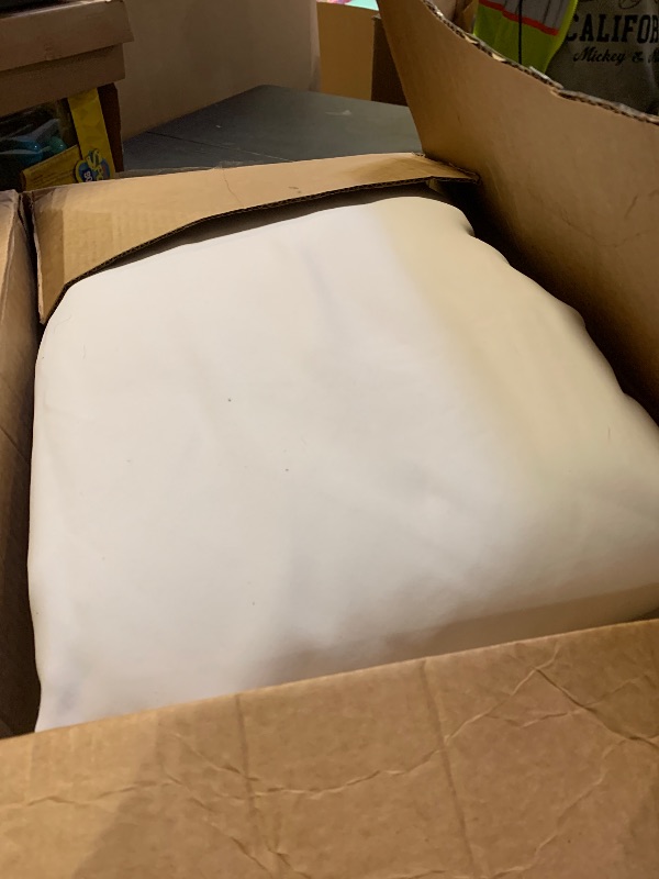 Photo 1 of **USED/DAMAGED** NICETOWN Lower PM2.5 Particles, Full Shading Curtains, Super Heavy-Duty Noise Absorb Lined Blackout Curtains for Bedroom, Privacy Window Treatment (White, Pack of 2, 52 inches W x 95 inches L)