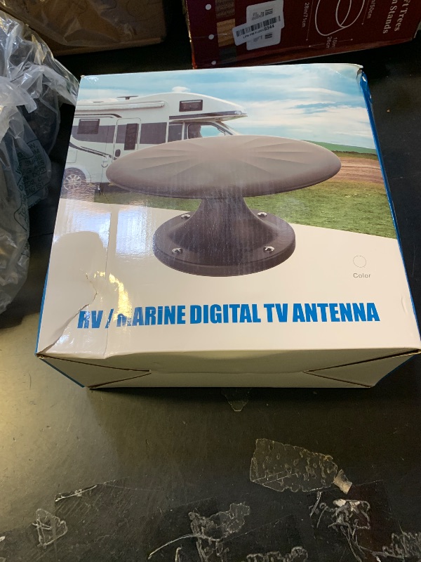 Photo 1 of RV Antenna for Camper, RV TV Antennas Roof Mounted, 720° Long Range Omni Directional Reception Digital HD Antenna Signal, with Super Signal Booster, 35ft HDTV Cable (RVBK01)