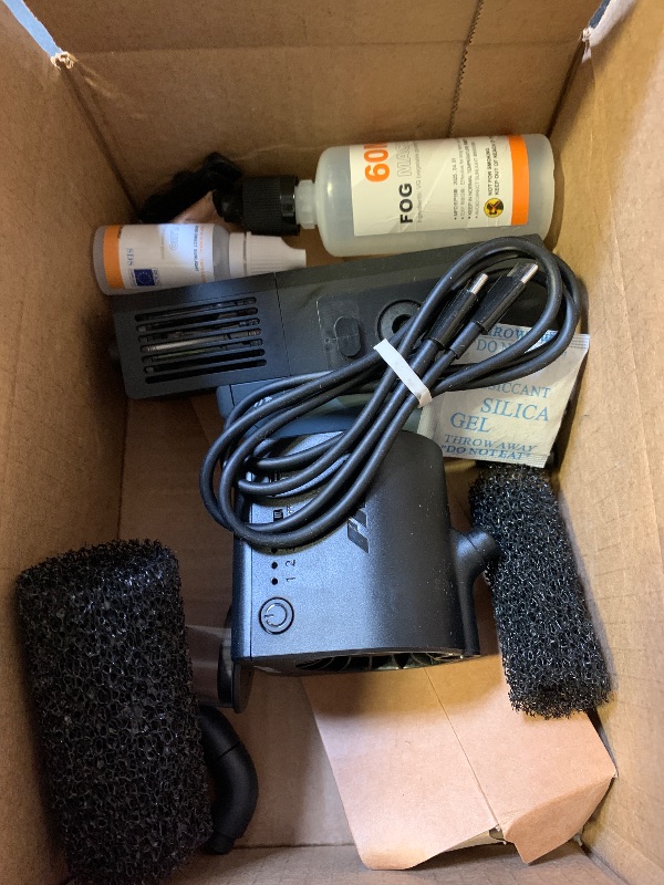 Photo 1 of LENSGO Portable Fog Machine Master Pro 100W Handheld Smoke Machine with Wireless Remote Control and 3 Speed Mode for Photography, Party Events, Weddings, Stage Effects, and Indoor Scenes