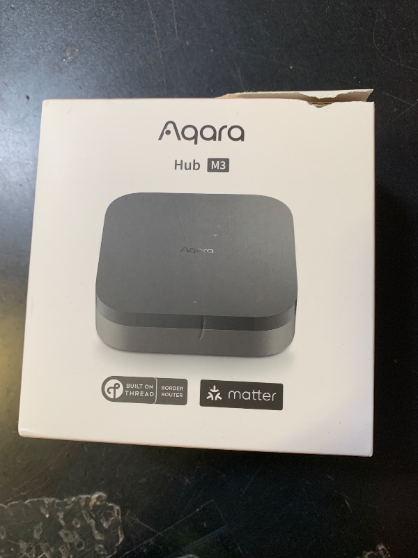 Photo 1 of Aqara Smart Home Hub M3 for Advanced Automation, Matter Controller, Thread Border Router, Features Zigbee, Bluetooth, Wi-Fi, PoE, IR, Supports Alexa, Apple HomeKit, SmartThings, Home Assistant, IFTTT