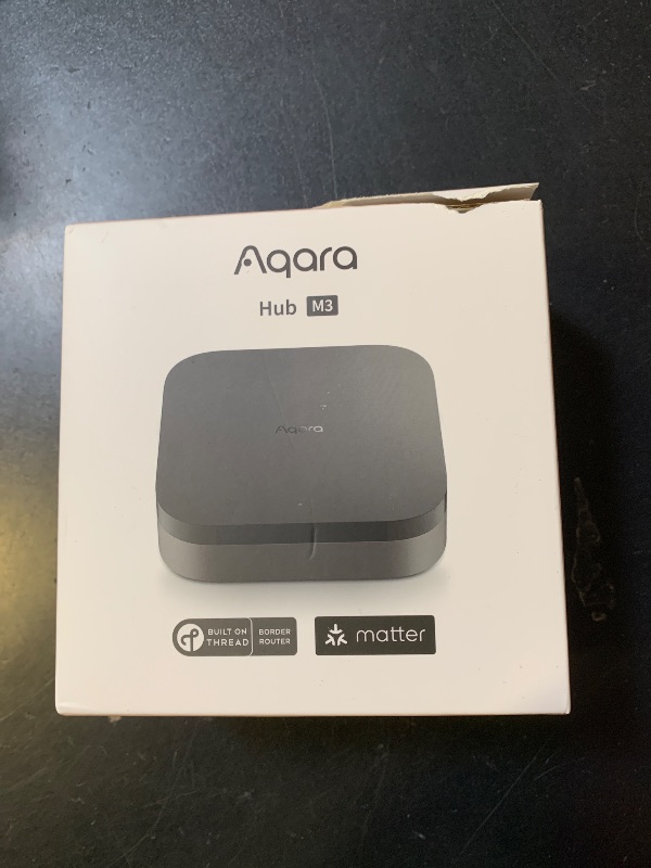 Photo 1 of Aqara Smart Home Hub M3 for Advanced Automation, Matter Controller, Thread Border Router, Features Zigbee, Bluetooth, Wi-Fi, PoE, IR, Supports Alexa, Apple HomeKit, SmartThings, Home Assistant, IFTTT