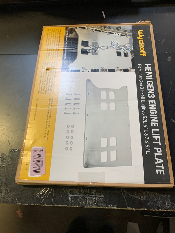 Photo 1 of Wyckoff Engine Lift Plate, Gen 3 Hemi Engine Removal Tool 5.7 6.1 6.2 6.4 V8, Heavy-Duty Hoist Stand & Low Clearance Design
