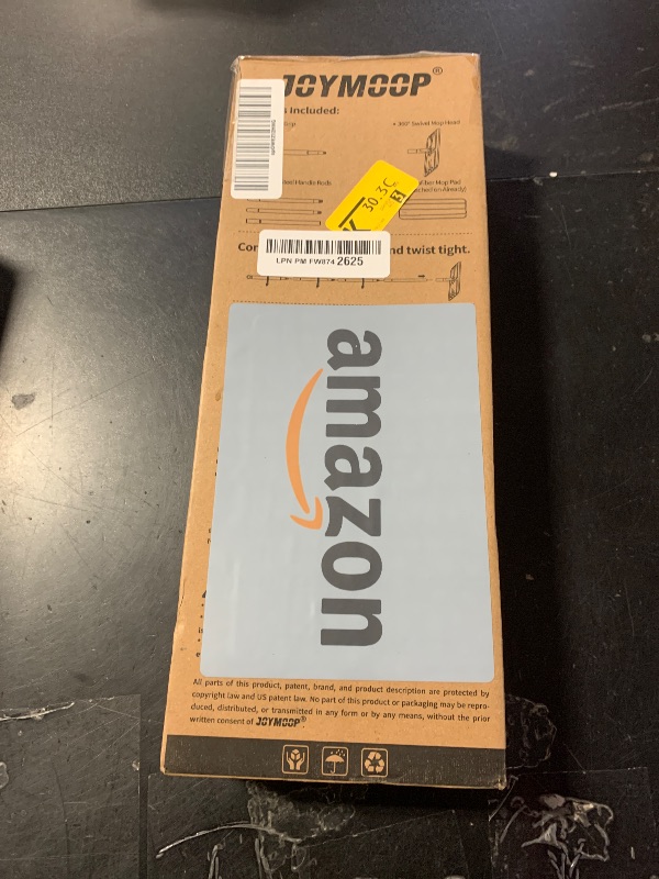 Photo 1 of JOYMOOP Flat Mops, Microfiber Mop for Floor Cleaning and Wall Cleaner, 50" Mop Handle with Flexible 13" Flat Head with a Microfiber Mop Pad - White