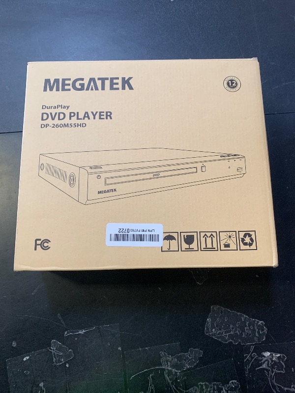 Photo 1 of MEGATEK Region-Free HDMI DVD Player for TV, Compact CD/DVD Player for Smart TV, USB Port, Plays All Region DVDs & Multi Formats, Metal Housing, HDMI/RCA Cables & Remote Included