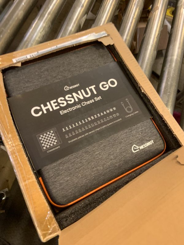 Photo 1 of Chessnut Go Ultimate Portable Travel Electronic Chessboard with Full Piece Recognition and Strong Magnetic Adhesion - Perfect Desk or Travel Size?Orange?