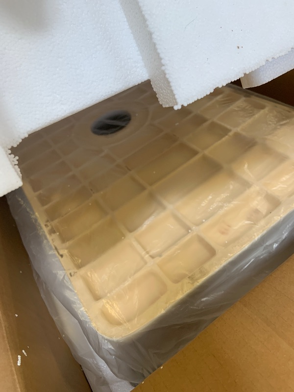 Photo 1 of GETPRO Farmhouse Sink 33 Inch Fireclay White Kitchen Sink Apron Front Farm House Large Deep Single Bowl Undermount Modern Luxury Kitchen Basin Easy to Clean