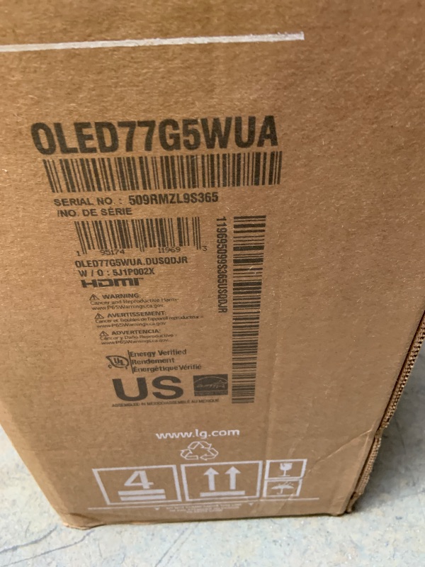 Photo 1 of LG 77-Inch Class OLED evo AI Super Upscaling 4K G5 Series Smart TV w/Dolby Atmos, Vision, HDR10, Filmmaker Mode, Wow Orchestra, Alexa Built-in (OLED77G5WUA, 2025)