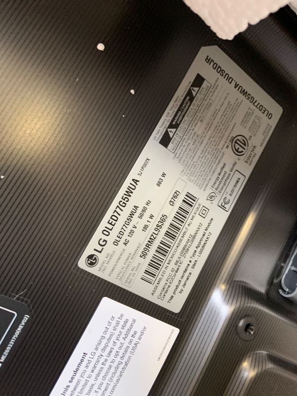 Photo 1 of LG 77-Inch Class OLED evo AI Super Upscaling 4K G5 Series Smart TV w/Dolby Atmos, Vision, HDR10, Filmmaker Mode, Wow Orchestra, Alexa Built-in (OLED77G5WUA, 2025)