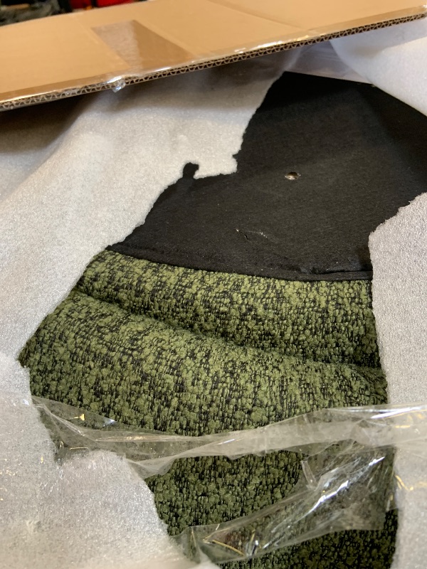 Photo 1 of KISLOT Swivel Accent Chair Round Barrel Armchair Upholstered Performance Fabric for Living Room Bedroom Waitingroom,2 Box,Moss Green