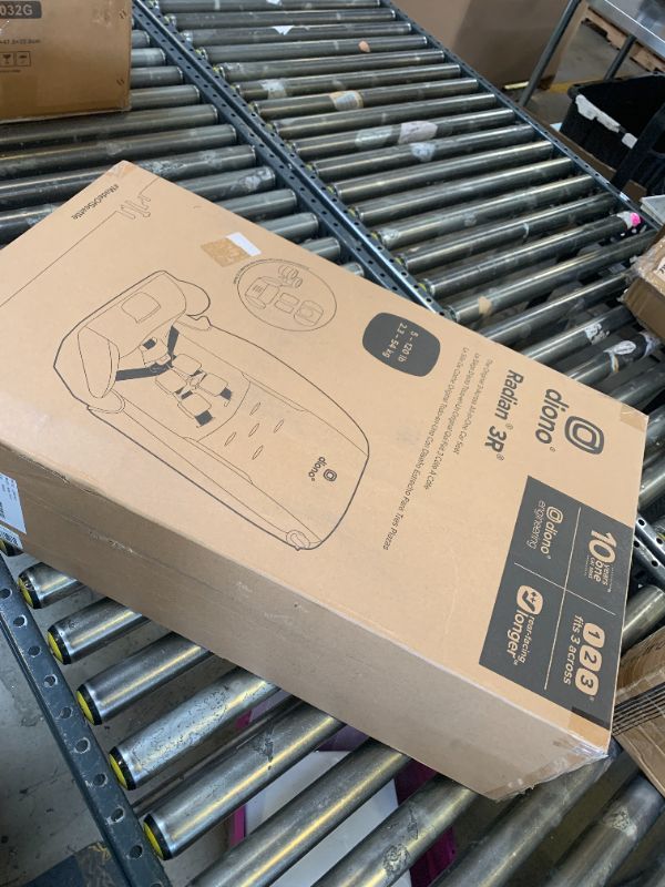 Photo 1 of Diono Radian 3R, 3-in-1 Convertible Car Seat, Rear Facing & Forward Facing, 10 Years 1 Car Seat, Slim Fit 3 Across, Jet Black