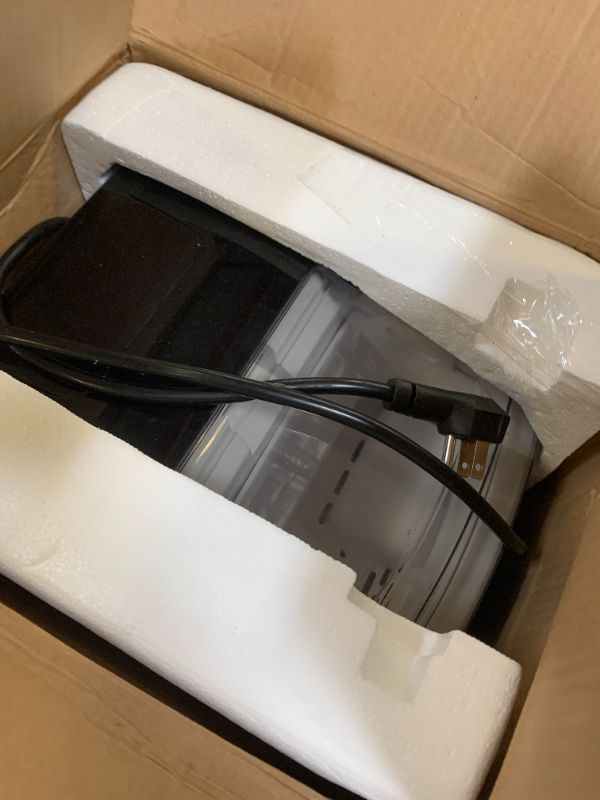 Photo 1 of VIVOHOME Electric Portable Compact Countertop Automatic Chewable Nugget Ice Cube Maker Machine with Hand Scoop 10 Ice Bags and Self Cleaning Function 33lbs/Day Silver