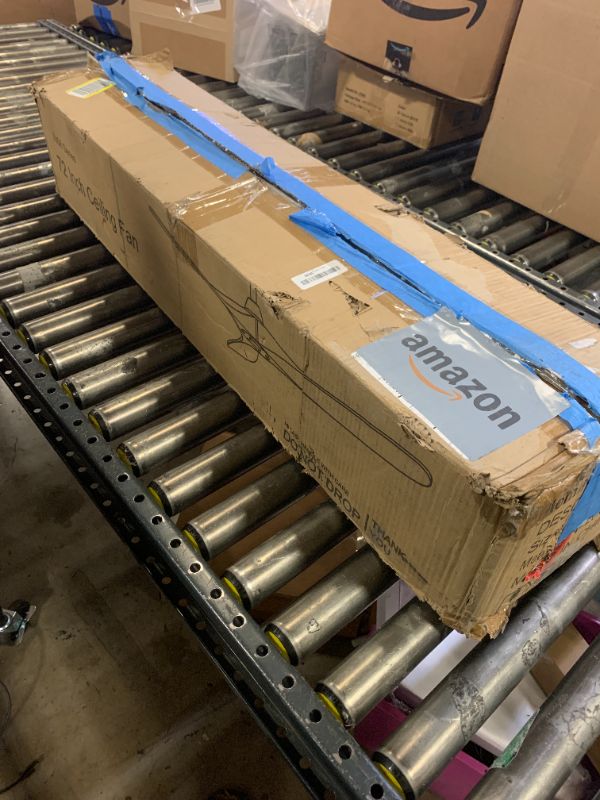 Photo 1 of Ovlaim 72 Inch Smart Ceiling Fan No Light, DC Motor Large Wood Ceiling Fan without Light, 3 Blades Indoor Outdoor for Living Room Patio