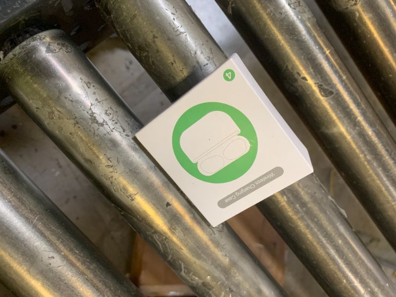 Photo 1 of Wireless Charging Case Compatible with AirPods 3rd Generation, AirPod 3rd Gen Charger Cases Replacement with Bluetooth Pairing Sync Button, 600 Mah Built-in Battery, White, No Earbuds