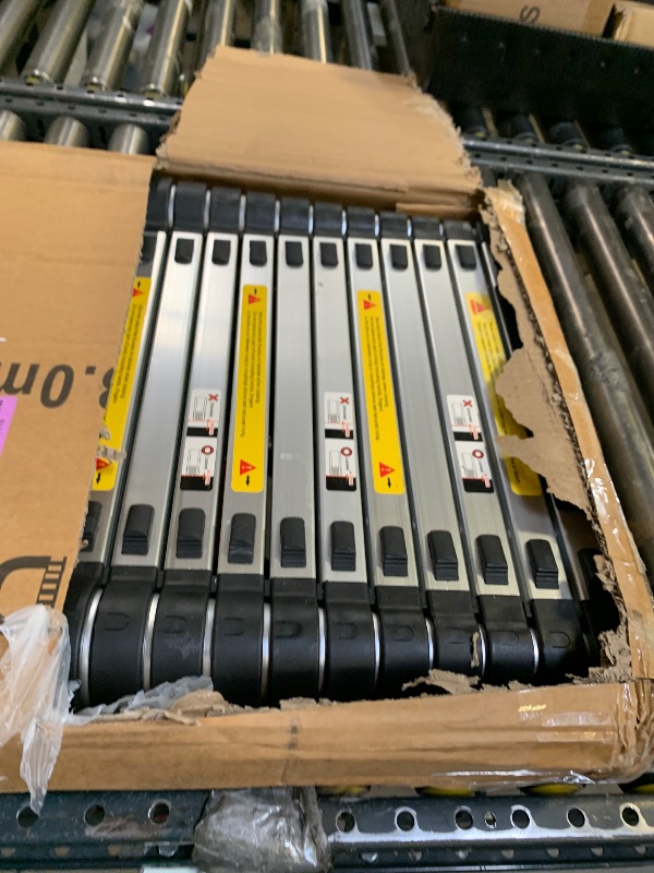 Photo 1 of JADDUO Telescoping Ladder,26.2 FT Extension Ladder,Aluminum Lightweight Telescopic Ladder with 2 Triangle Stabilizers, Telescoping Attic Ladders RV Ladders for Travel