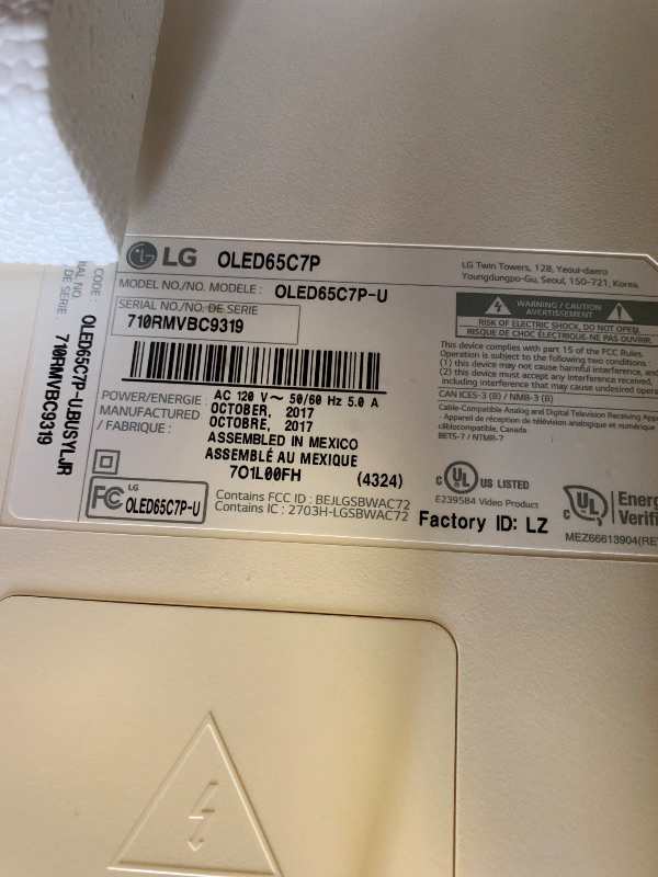 Photo 1 of LG 65-Inch Class OLED AI 4K B5 Series Smart TV w/Dolby Atmos, Dolby Vision, HDR10, AI Super Upscaling 4K, Filmmaker Mode, Wow Orchestra, Alexa Built-in (OLED65B5PUA.AUSZ, 2025)