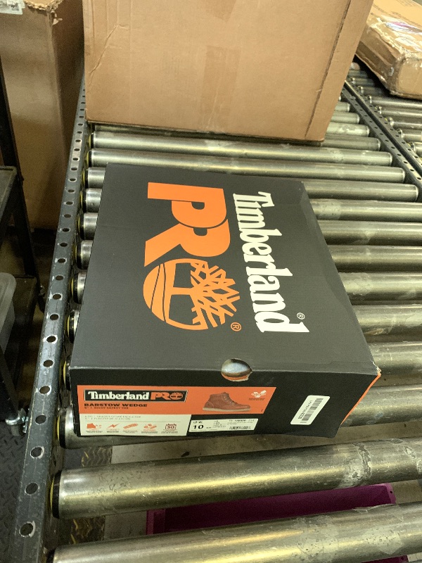 Photo 1 of Timberland PRO Men's Barstow 6 Inch Alloy Safety Toe Industrial Wedge Work Boot, Brown-2024 NEW, 10M