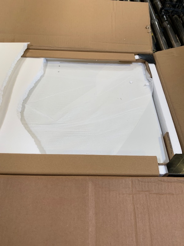 Photo 1 of DWVO 56.3" Makeup Vanity with LED Lighted Mirror, Large Vanity Desk with RGB Glass Cabinets, Open Shelving, Built-in Power Strip & Cushioned Stool