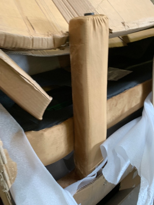 Photo 1 of Meridian Furniture 892Saddle Athena Collection Modern | Contemporary Velvet Upholstered Bench with Soft Saddle Colored Velvet, 66.5" W x 21" D x 27" H, Saddle