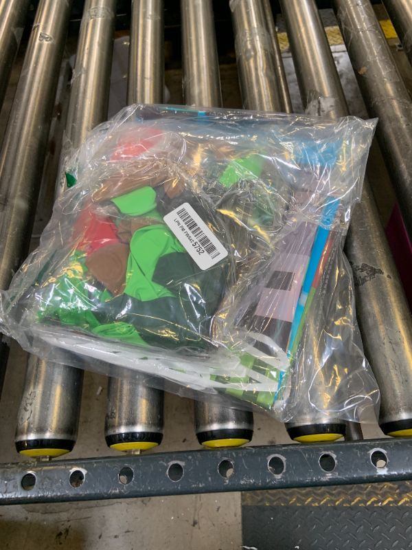 Photo 1 of Pixel Gamer Birthday Decorations for Boys– All in One Party Decor Kit with Authentic Biome Colors (Cocoa Brown, Jungle Green, Black) – Includes TNT & Controller Foil Balloons, Backdrop, and Tablecloth