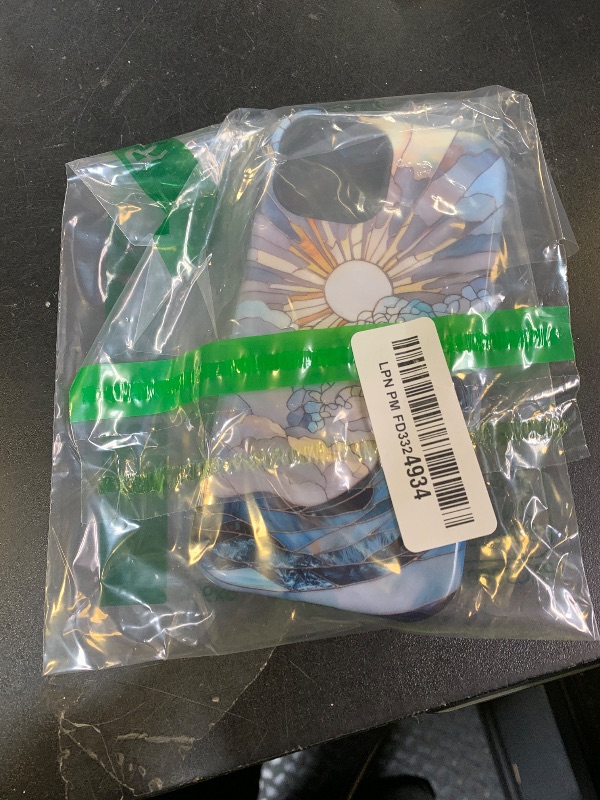 Photo 1 of TnXee Case Compatible with iPhone 15,Compatible with MagSafe,Glossy Fall Prevention Hybrid 2-Layer Hard Shell Cases for Girls Boys,Ocean Waves Sunrise