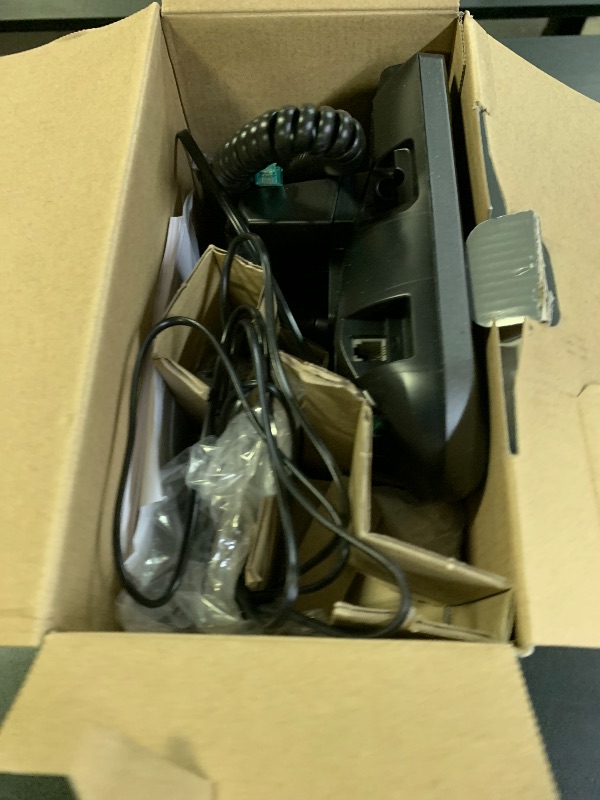 Photo 1 of Panasonic 2-Line Corded Phone/Cordless Phone System with 2 Handsets - Answering Machine, Link2Cell, 3-Way Conference, Call Block, Long Range DECT 6.0, Bluetooth - KX-TG9582B (Black)