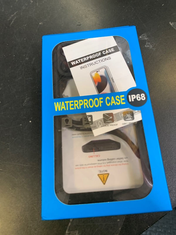 Photo 1 of Temdan Compatible with iPhone 16 Pro Max Case Waterproof, Built-in Screen & Camera Protector IP68 Underwater Full Body 16FT Military Dropproof Shockproof Phone Case 6.9"-Black/Clear