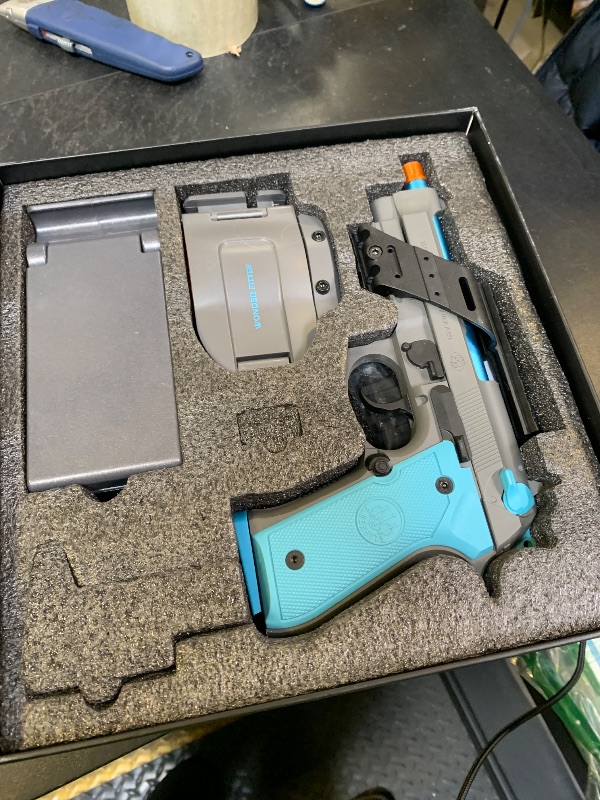 Photo 1 of WonderFitter M9 VR Pistol Controller for Meta Quest 2/3/3S SteamVR HTC Vive PICO Realistic Shooting Simulator with Recoil Trigger Pull Detachable Magazine FPS Gun Accessory for Pavlov Onward Half-Life