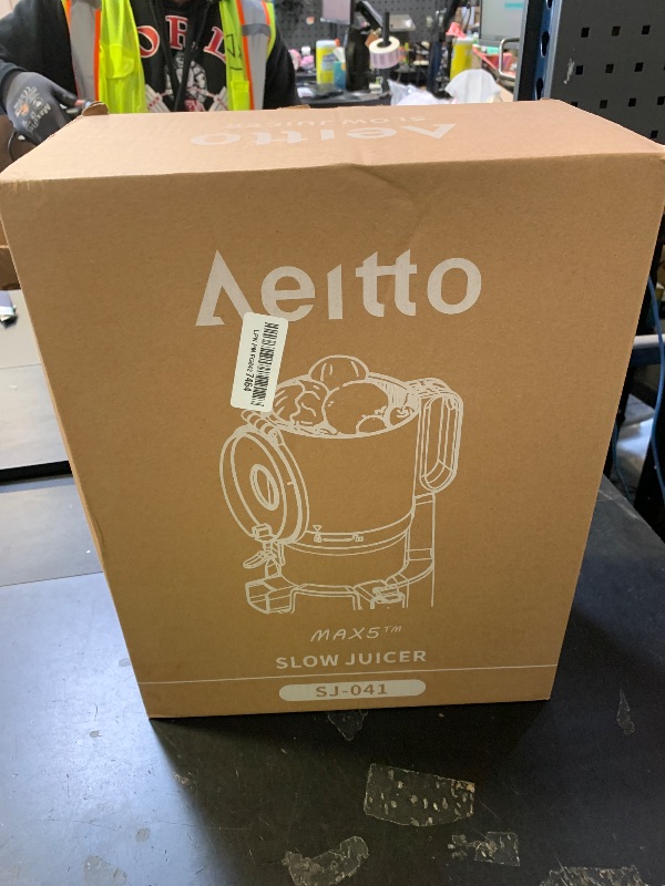 Photo 1 of Cold Press Juicer, 5.8" Extra Large Wide Mouth, Aeitto Slow Juicer Machines, High Juice Yield, Fit Whole Vegetables & Fruits, Professional Juice Extractor Machine,Self Feeding, Easy to Clean