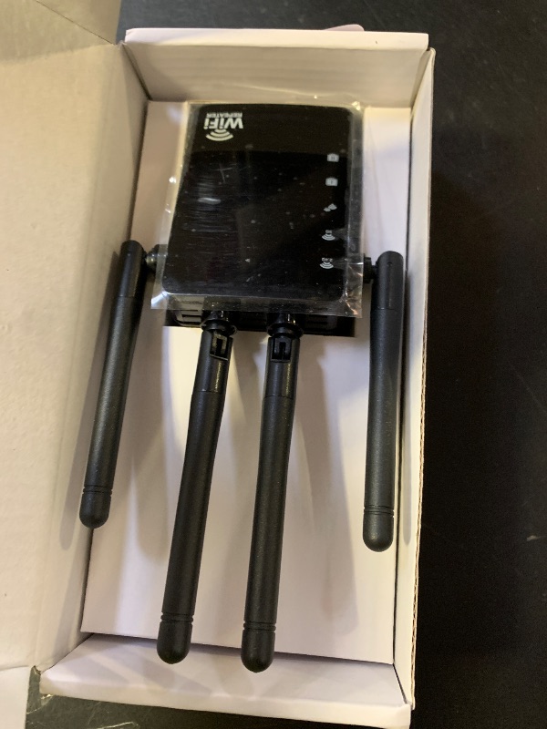 Photo 1 of 105-Device Compatible WiFi Extender Signal Booster, WiFi Extender, 12880 Sq.Ft Long Range, Dual Band 5GHz/2.4GHz 1200Mbps, Simple Installation for Home & Outdoor