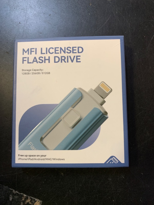 Photo 1 of MFi Certified 512GB Flash Drive for iPhone iPad, Photo Stick for External Memory Storage, Easily Back Up and Save Files, USB Memory Stick Thumb Drive for iPhone/iPad/Android/PC (Light Pink, 512GB)