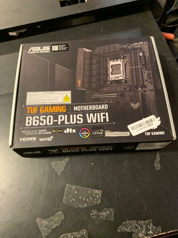 Photo 1 of ASUS TUF Gaming B650-PLUS WiFi AMD B650 AM5 Ryzen™ Desktop 9000 8000 and 7000 ATX Motherboard, 14 Power Stages, PCIe® 5.0 M.2, DDR5 Memory, WiFi 6 and 2.5 Gb Ethernet, USB4® Support Aura Sync