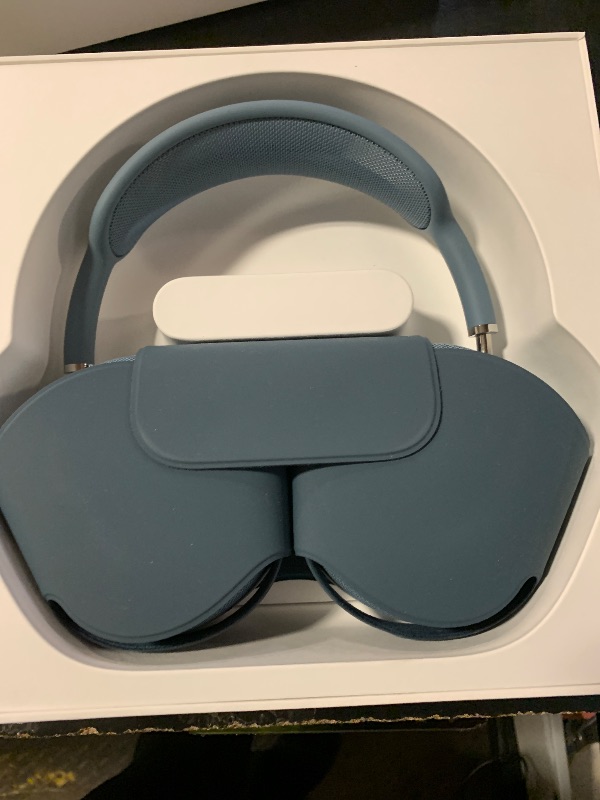 Photo 1 of Apple AirPods Max Wireless Over-Ear Headphones, Pro-Level Active Noise Cancellation, Transparency Mode, Personalized Spatial Audio, USB-C Charging, Bluetooth Headphones for iPhone - Blue