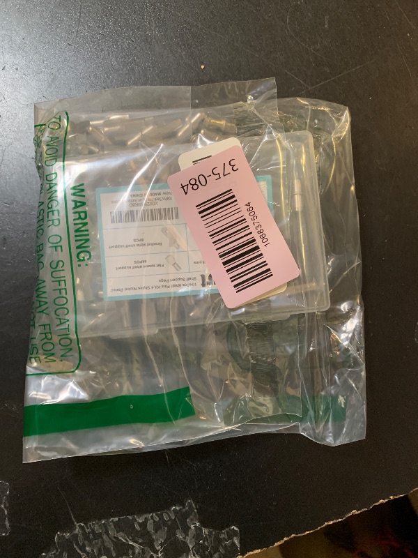 Photo 1 of 104Pcs Shelf Pins Kit,4 Styles Nickel Plated Shelf Support Pegs,Bookshelf Pegs for Shelves,Cabinet Shelf Bracket Pegs Shelf Pins Holders for Kitchen Furniture & Closet ( 5mm & 1/4inch )