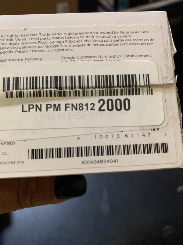 Photo 1 of Fitbit Versa 4 Fitness Smartwatch with Daily Readiness, GPS, 24/7 Heart Rate, 40+ Exercise Modes, Sleep Tracking and more, Waterfall Blue/Platinum, One Size (S & L Bands Included)