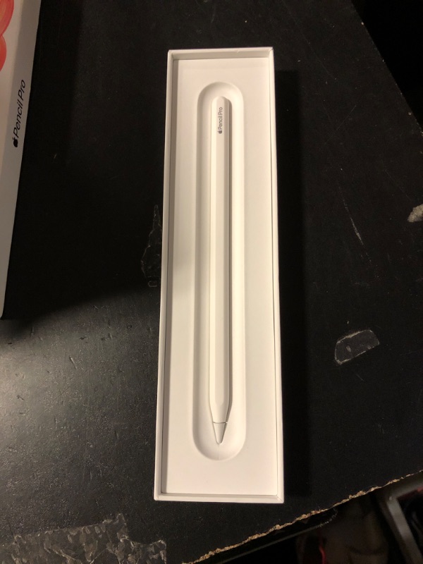 Photo 1 of *********READ CLERK NOTES*********
Apple Pencil Pro: Latest Model - Device Compatibility Check Required - Pixel-Perfect Precision, Tilt and Pressure Sensitivity, Ideal for Note-Taking, Drawing, and Art. Charges and Pairs Magnetically