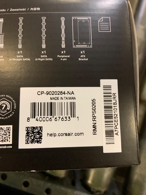 Photo 1 of CORSAIR SF750 (2024) Fully Modular Low Noise 80 Plus Platinum ATX Power Supply – 3.1 Compliant – PCIe 5.1 Ready – SFX-to-ATX Bracket Included – Black