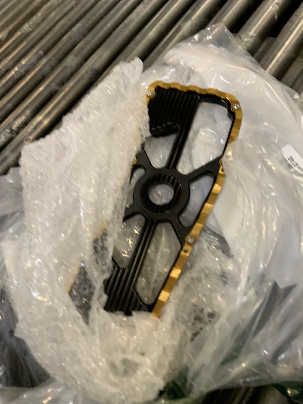 Photo 1 of Motorcycle Floorboards Front Foot Pegs Brake Pedal Cover Shifter Peg Compatible For Harley Touring 1986-2022 Road Glide ST Street Glide 1986-2017 Softail FL 2012-2016 Fatboy Dyna FLD (Gold)