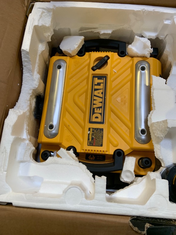 Photo 1 of DEWALT Thickness Planer, 13-inch Wood Planer, Three Knife Two Speed, 15 Amp, 20,000 RPM Motor (DW735X)