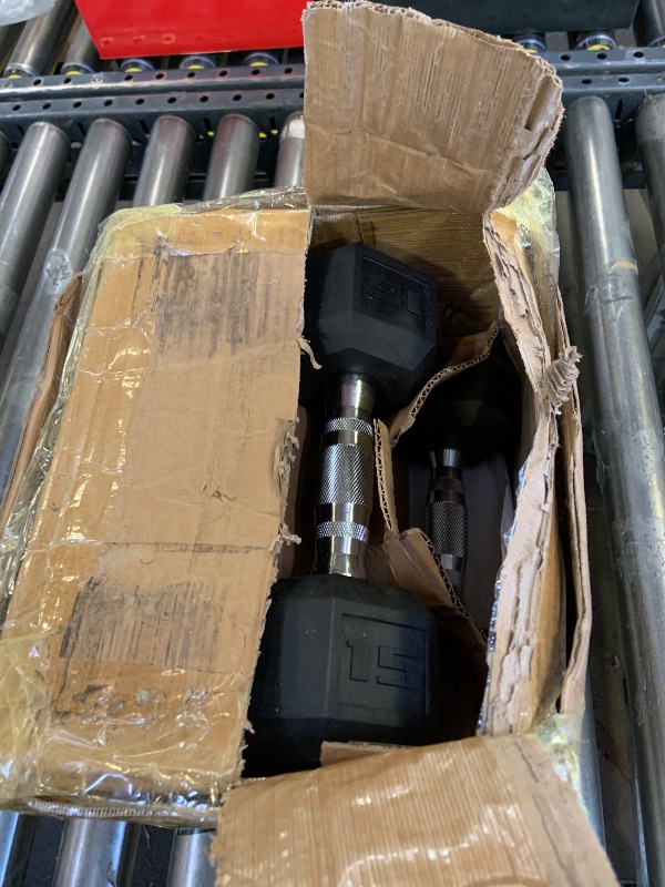 Photo 1 of missing most weights....Cap Barbell 15 and 10lb set