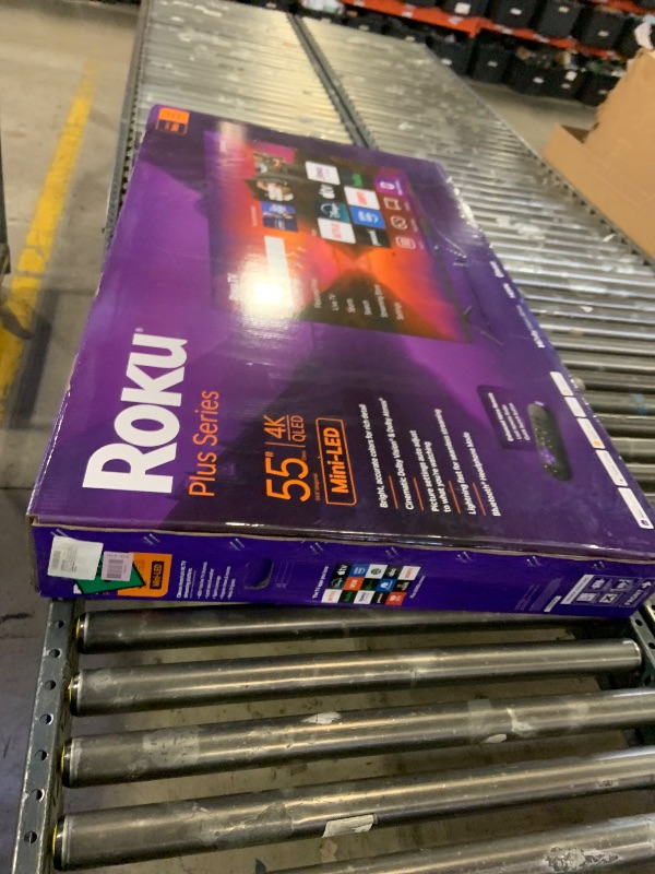 Photo 1 of Roku Smart TV 2025 – 55-Inch Plus Series, Mini-LED TV – RokuTV with Enhanced Voice Remote – Flat Screen 4K QLED Television with Dolby Vision & Wi-Fi for Streaming Live Local News, Sports