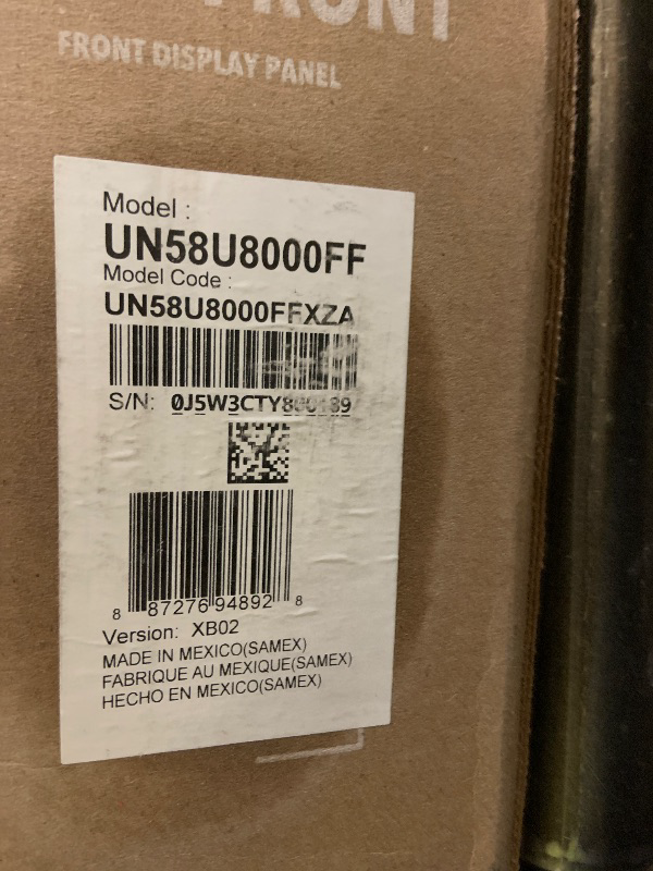 Photo 1 of Samsung 58-Inch Class Crystal UHD U8000F 4K Smart TV (2025 Model) Endless Free Content, Crystal Processor 4K, MetalStream Design, Knox Security, Alexa Built-in