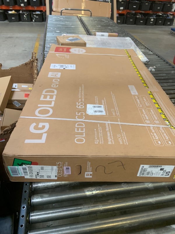 Photo 1 of LG 65-Inch Class OLED evo AI 4K C5 Series Smart TV w/Dolby Atmos, Dolby Vision, HDR10, AI Super Upscaling 4K, Filmmaker Mode, Wow Orchestra, Alexa Built-in (OLED65C5PUA, 2025)