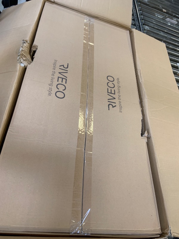 Photo 1 of RIVECO 22U Network Rack with Reinforced Top & Bottom Vented Plates - 4 Rolling Wheels Floor Standing for 19" Equipment & Stereo Gear - Including 2PCS Shelves & Rail Mount PDU