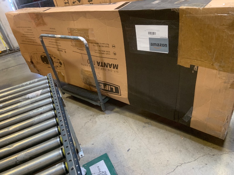 Photo 1 of Lifetime Manta Angler Kayak 10', Stand-Up Fishing Kayak, 6 Rod Holders, Adjustable Seat, Blue