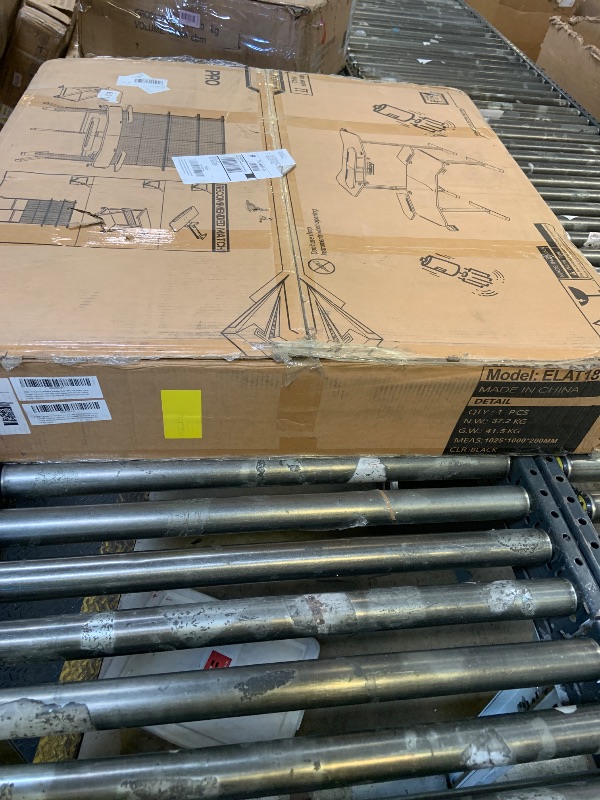 Photo 1 of Klobel 72" Standing Gaming Desk with Dual Motor, Wing-Shaped Computer Desk with Full Coverage Mouse Pad, Electric Height Adjustable Standing Desk with RGB LED Lights and Slot Design Shelves