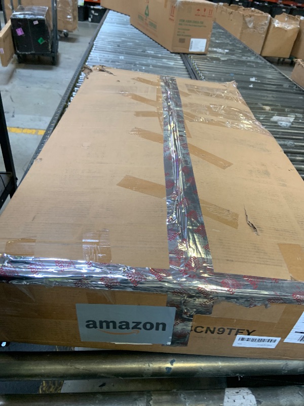 Photo 1 of GAOMON Makeup Vanity Desk with Lights and Mirror, Vanity Table with 3 Lighting Modes, Storage Drawer, Shelves, Charging Station and Included Stool for Bedroom, Marble Black