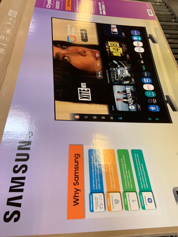 Photo 1 of Samsung 75-Inch Class Crystal UHD U8000F 4K Smart TV (2025 Model) Endless Free Content, Crystal Processor 4K, MetalStream Design, Knox Security, Alexa Built-in