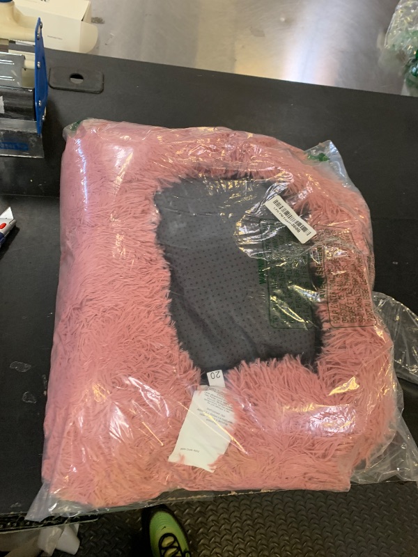 Photo 1 of Bedsure Calming Cat Beds for Indoor Cats - Small Cat Bed Washable 20 inches, Anti-Slip Round Fluffy Plush Faux Fur Pet Bed, Fits up to 15 lbs Pets, Mauve Blush